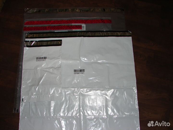 Курьерские пакеты белые без кармана, почтовые