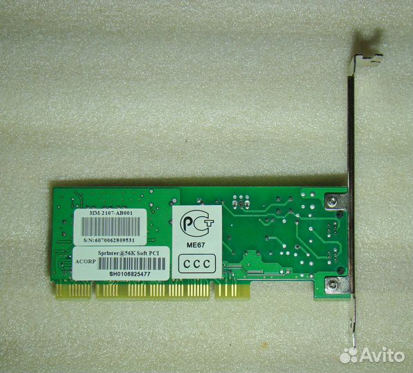 Модем внутренний Acorp Sprinter56K Soft PCI