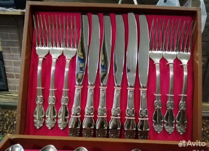 Набор столовых приборов мельхиор СССР