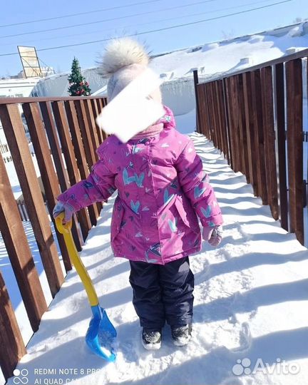 Зимний костюм на девочку 104