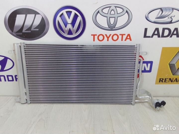 Радиатор кондиционера Volkswagen polo 5