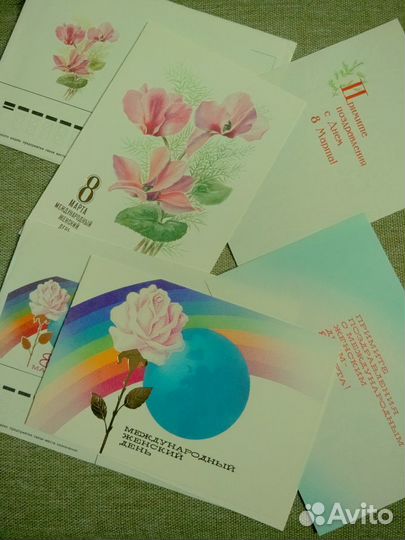 8 - Марта открытки СССР