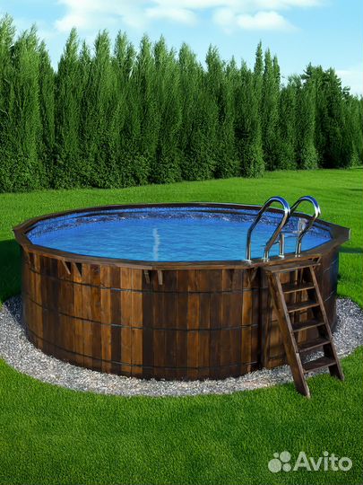 Деревянный каркасный бассейн. 3 м. С гарантией