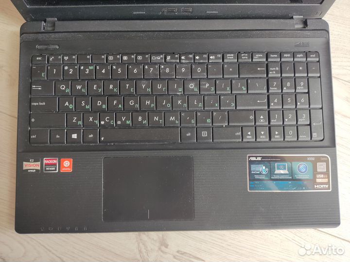 Ноутбук asus X55U работа от сети