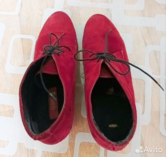 Ботильоны натуральная замша 40