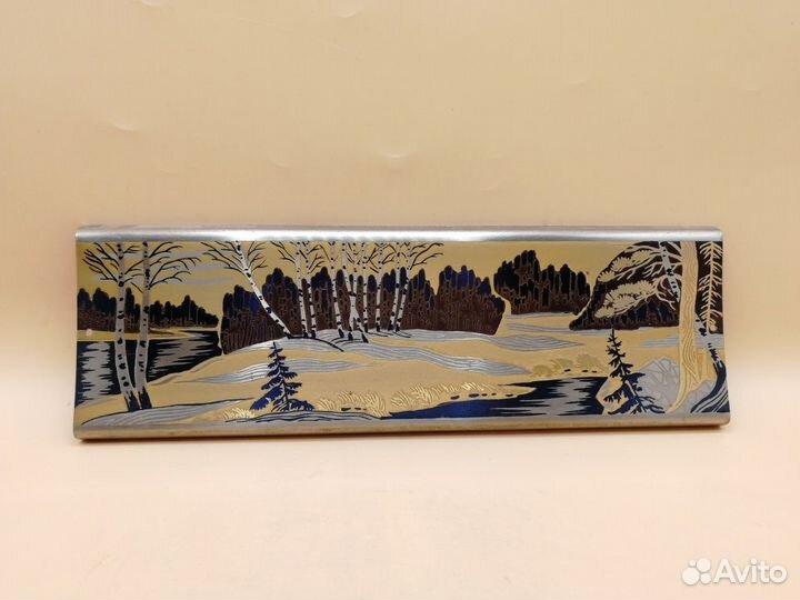 Златоустовская гравюра Весенний лес Златоуст 1981