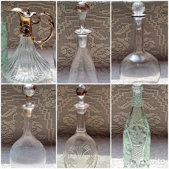 Графин хрусталь штоф декантер франция старинный
