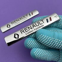 Шильдик 2 шт Renault эмблеиа надпи�сь Рено