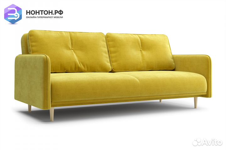 Диван книжка Эстет горчичный