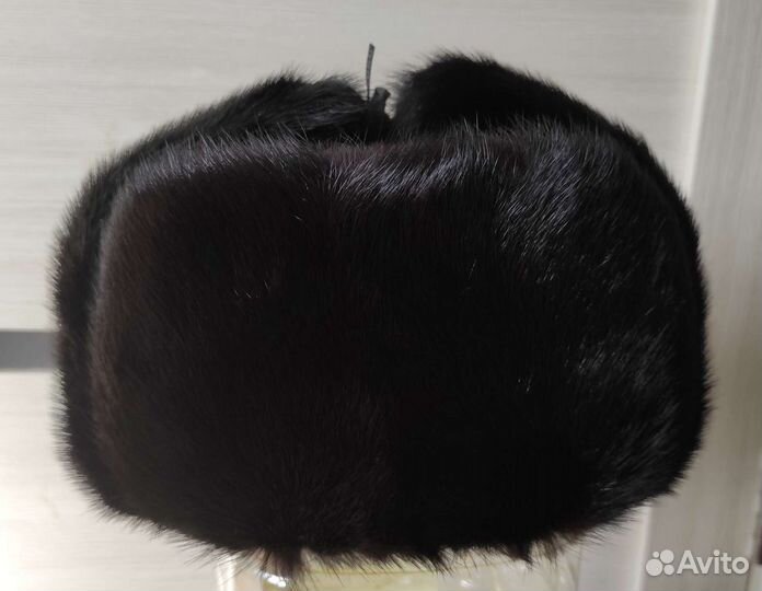 Норковая шапка мужская ушанка