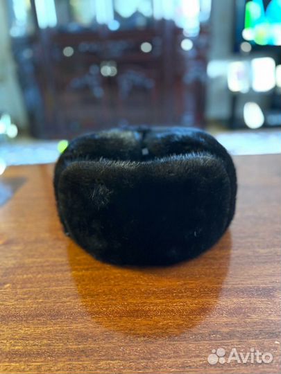 Мужская шапка зимняя ушанка норковая