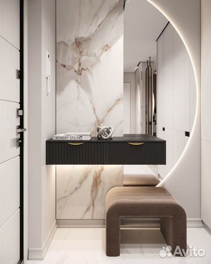 Консоль подвесная фасад рифленый черный