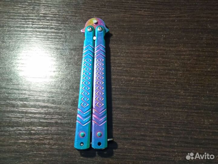 Продаю нож бабочка (тренировочный) +Подарок курица