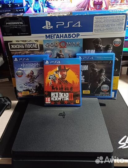 Sony playstation 4 PS4 slim 1tb с играми