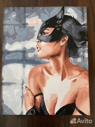 Картина по номерам раскрашенная