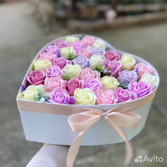 Букеты из мыльных роз