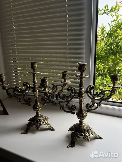 Подсвечник бронза