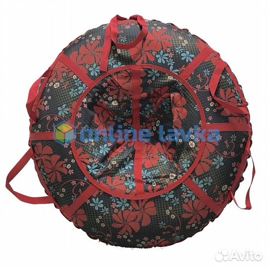 Тюбинг для детей и взрослых Цветы (надутый - 100 с