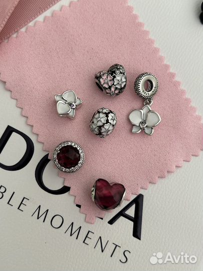 Цветочные шармы орхидея, примулы