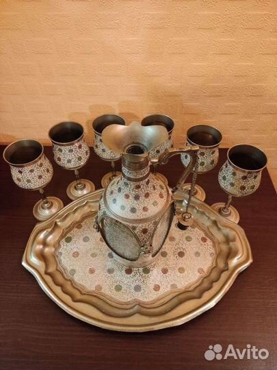 Набор для вина.Латунь
