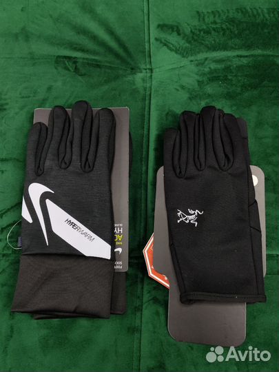 Перчатки зимние Nike, Arcteryx, TNF, Adidas