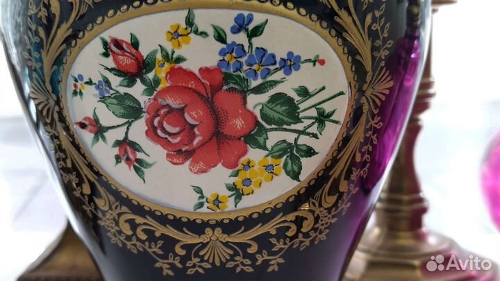 Ваза имбирная кобальт