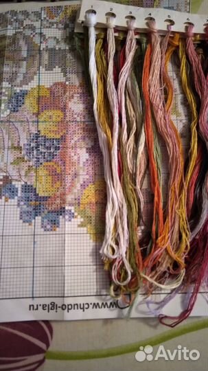 Остатки от набора для вышивания