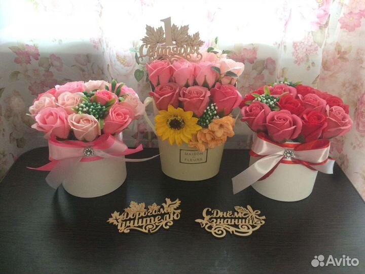 Букет из мыльных роз