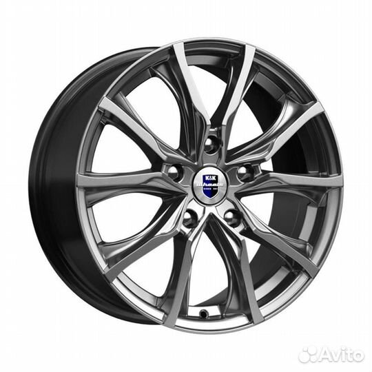 R17 5x120 7,5J ET43 D72,6 K&K Твист (кс697) дарк платинум