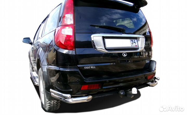 Great Wall Hover3 2009 Защита задн бампера угловая