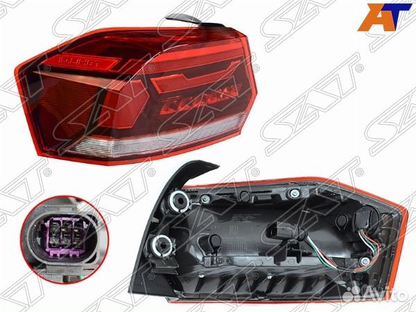 Фонарь задний VW polo 20