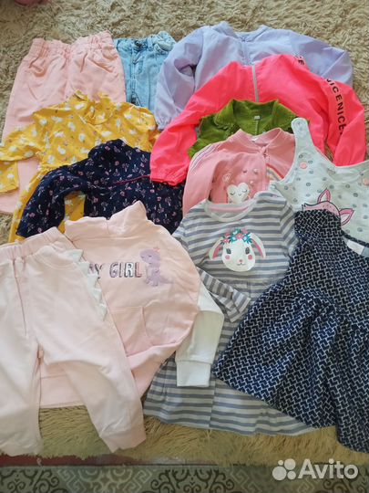 Вещи пакетом на девочку 92 98