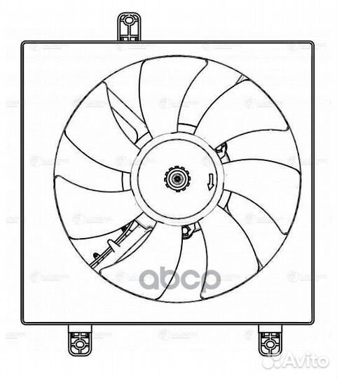 Э/вентилятор кондиц. для а/м Chery Tiggo (T11)