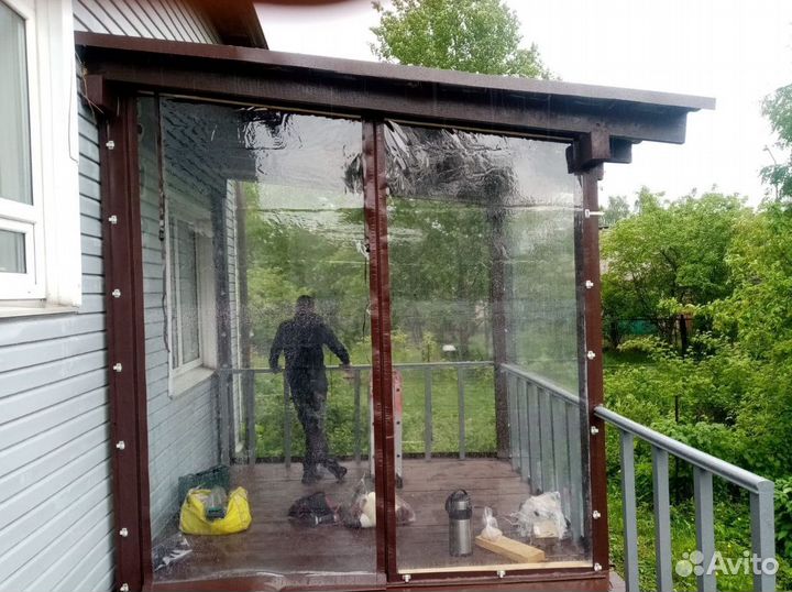 Мягкие окна для беседки