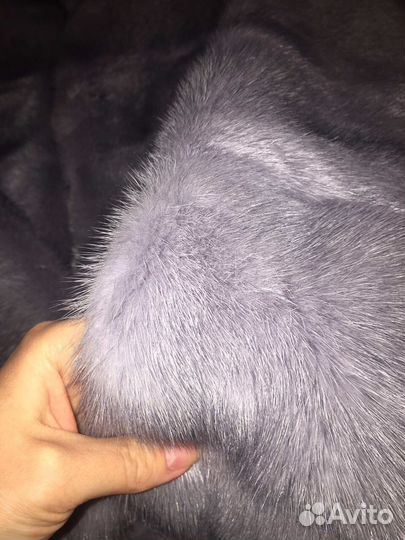 Шуба норковая цвет графит