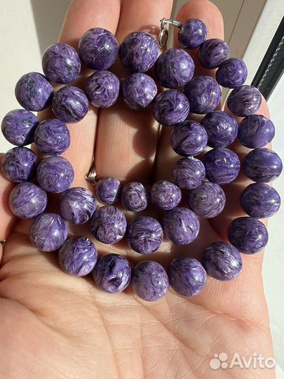 Бусы из чароита экстра шарики