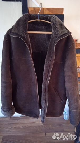 Дубленка натуральная мужская 50 размер