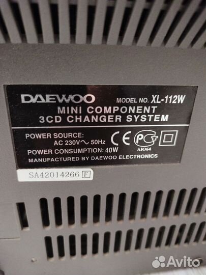 Музыкальный центр daewoo