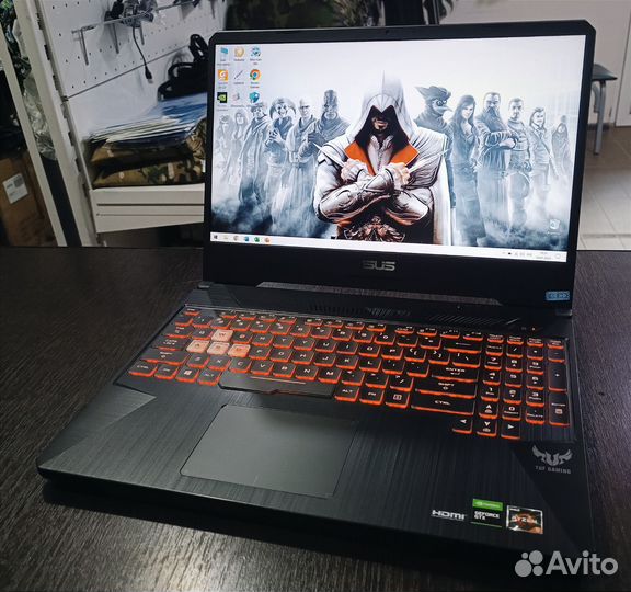 Игровой ноутбук Asus 15.6/120Hz/Gf1650/Ryzen5/8Gb