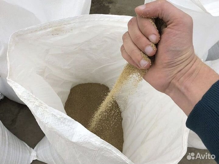 Песок строительный от 20 мешков