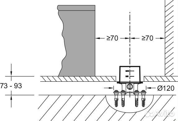 Скрытая часть Jacob Delafon 97904d-nf