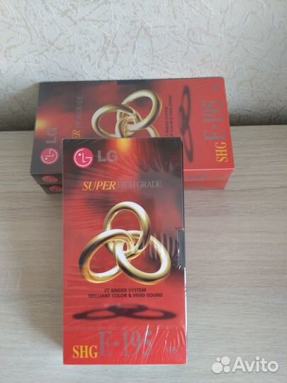 Видеокассеты LG чистые VHS