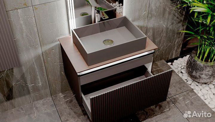 Мебель для ванной Jorno Strong 80 подвесная, антр