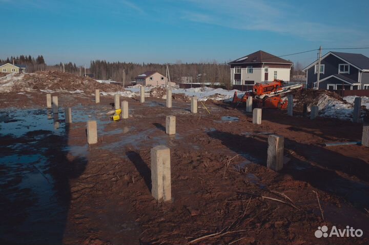 Сваи железобетонные монтаж