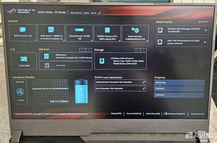 Игровой ноутбук asus rog strix g15