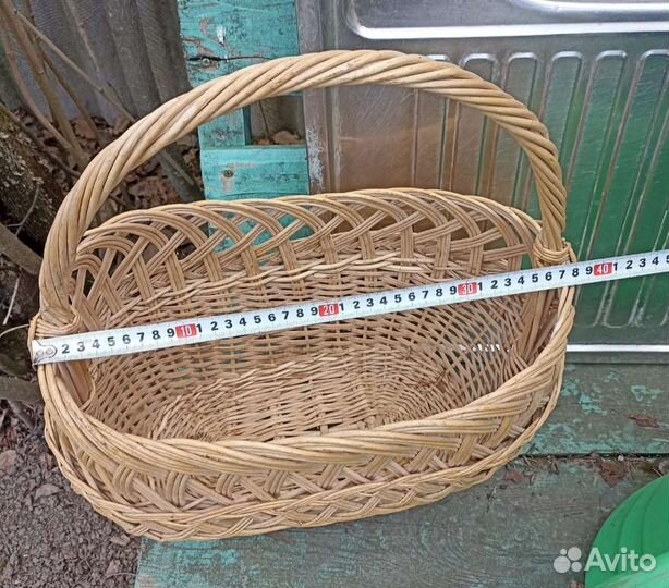 Корзина плетеная овальная