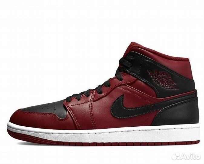 Кеды Jordan 1 Mid Reverse Bred, размер 42 Оригинал