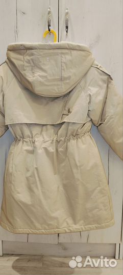 Тренч пальто для девочки, зима