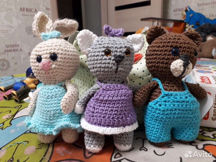 Вязанные игрушки ручной работы
