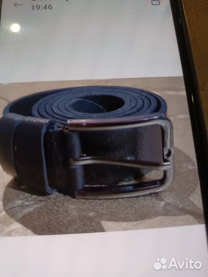Мужской кожаный ремень